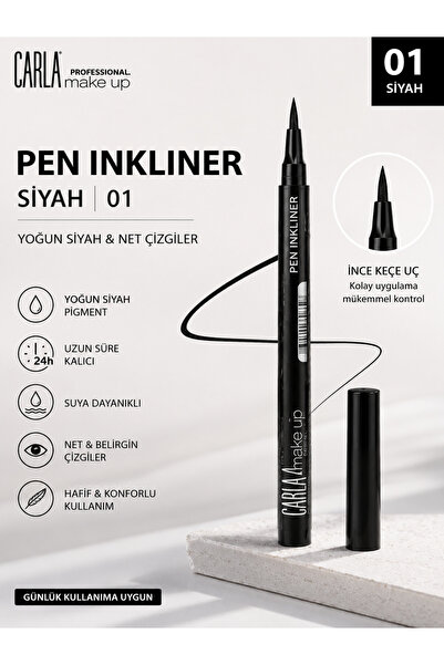 Carla Professional Make Up Liquid Pen Ink Eyeliner No:01