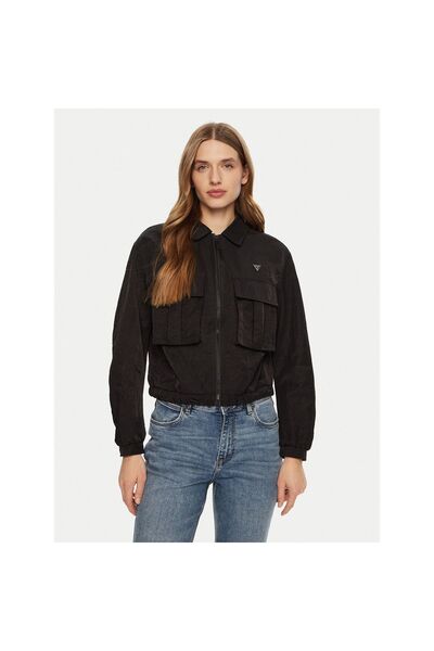 Guess Jachetă de tranziție pentru femei V5RL03WGYB0 Negru