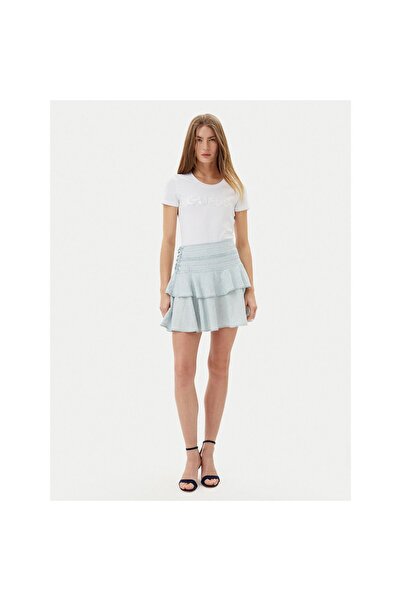 Guess Fustă mini de damă W5GD85D5N81 Albastru