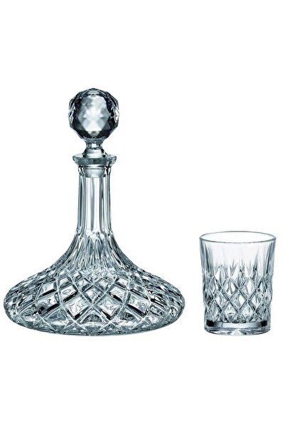 Cristal Bohemia Set 6 Pahare Whisky cu Decantor An