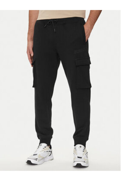 Guess Pantaloni de trening pentru bărbați Z4YB08KAIJ1 Negru