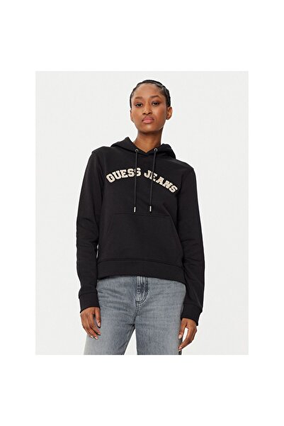 Guess Jeans Γυναικεία Μπλούζα W5RQ17K68I4 Μαύρη