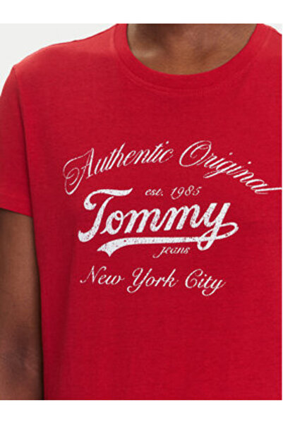 Tommy Jeans Γυναικείο T-shirt DW0DW21404 Πολύχρωμο