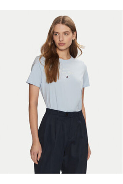 Tommy Hilfiger Γυναικείο T-shirt WW0WW43895 Μπλε