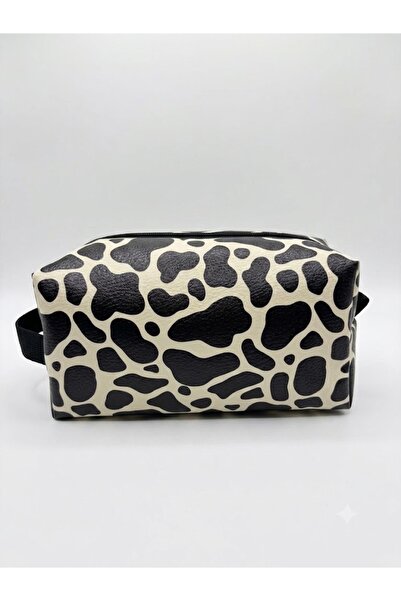 PALTO TASARIM Cow Pattern Travel Bag - Bag Organizer Cosmetic Bag