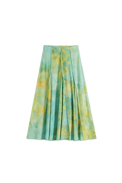 Desigual Fustă maxi de damă 25WWFK06 Verde