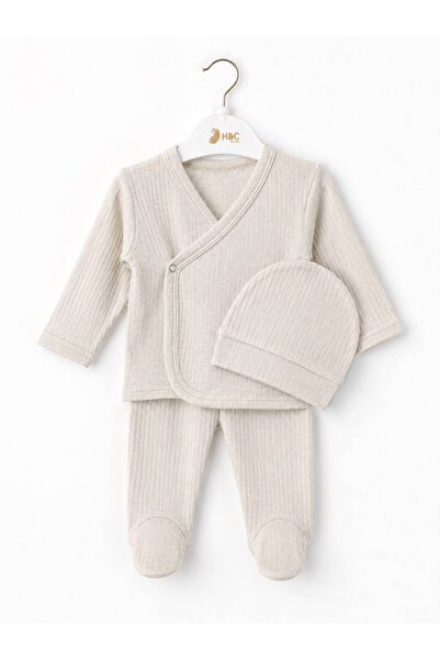 H&C COOLBOY 100% Cotton 3-Piece Newborn Hospital Discharge Set: Bodysuit, Boo...