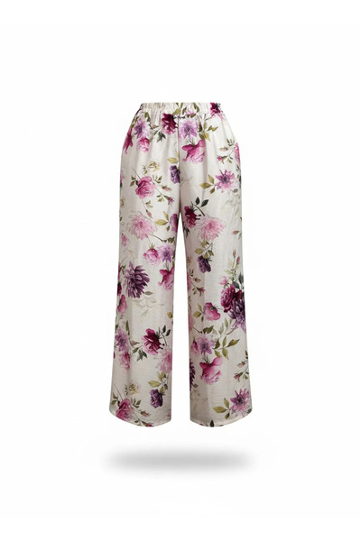 Haveone Pantaloni cu imprimeu floral