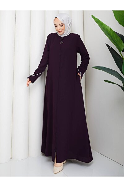 SudeHlt.co Stylish Ferace with Piping and Zipper