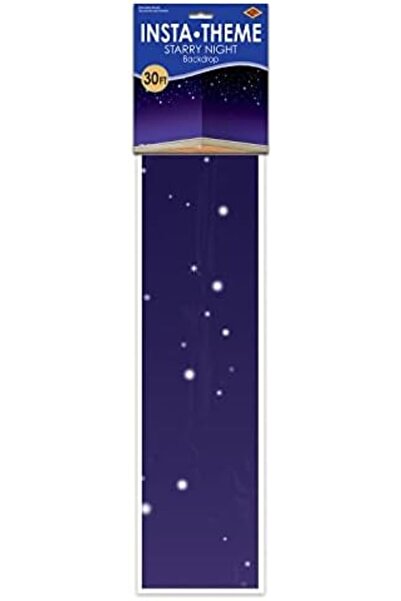 Yıldızan Beistle 1Er Pack Starry Night Backdrop, 4-Feet 30-Feet 366376