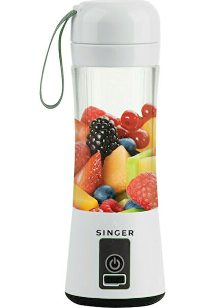 SİNGER Μπλέντερ με πλαστική κανάτα 380 ml Λευκό PB138WH
