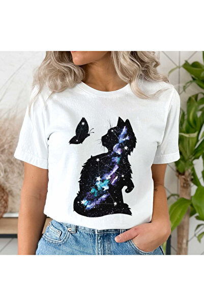 Orielle Tricou Pisică Cosmică