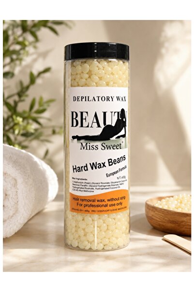 miss sweet Hard Wax Beans – Depilatory Hair Removal Wax Beads, 400g
