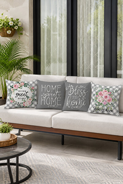 Bebişim Halı Cushion & Cushion Cover - Gray - 4