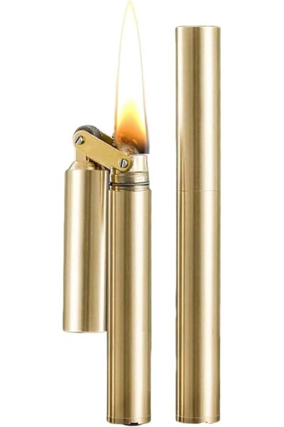 Generic CigiLite Vintage Trench Kerosene Lighter, Refillable Metal Wick Light...