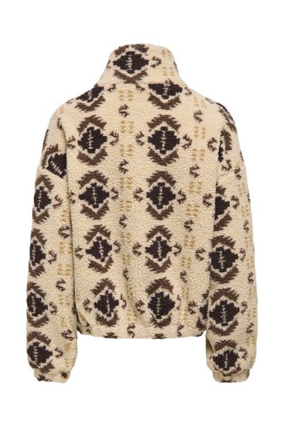 ONLY Kadin Bej Onlthea Teddy Aop Jacket Cc Otw Ceket