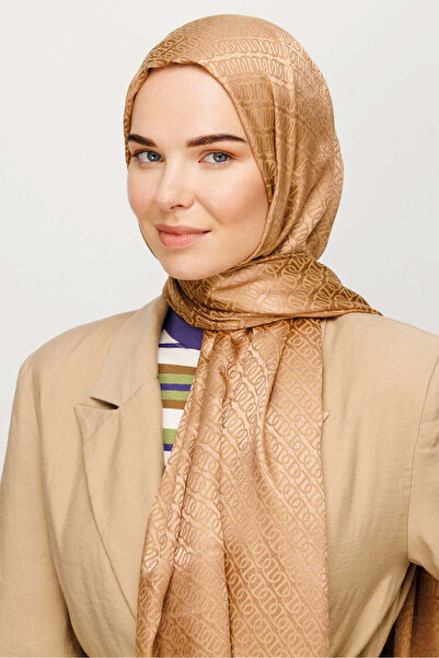 wesscollection شال نسائي منسوج من الجاكار اللامع بنمط سلسلة 75x185 سم