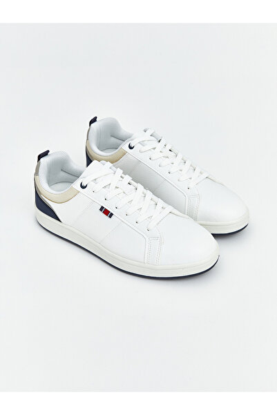 LC Waikiki Lcw Steps White Leather-Look Men's Sports Shoes