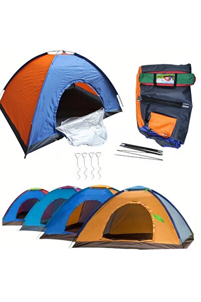 Bsr Cort camping, 2 persoane, impermeabil, inchidere fermoar, plasa tantari, ...