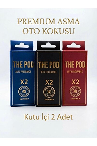 Universal The POD x2 3 Adet Siyah-Mavi-Kırmızı Araç Asma Koku