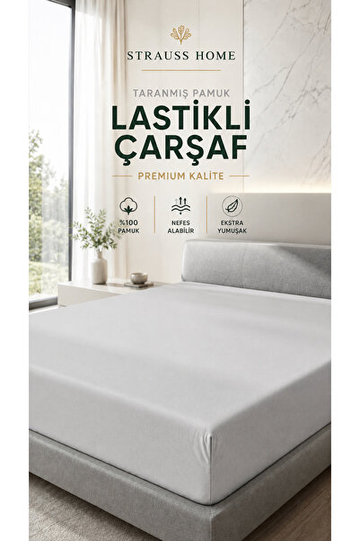 Penye Lastikli Çarşaf %100 Pamuk Jarse Yumuşak Esnek Yatak Çarşafı