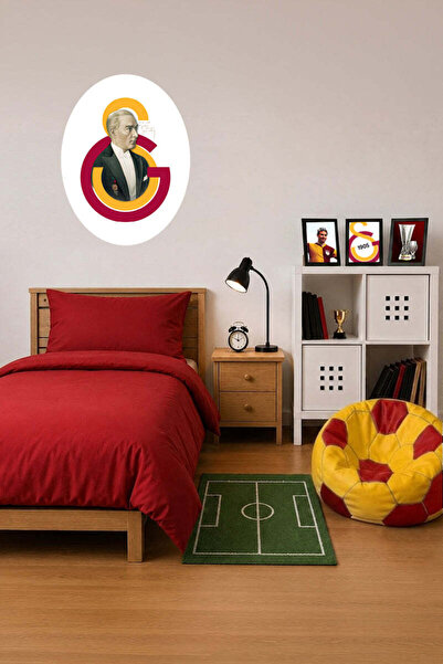 Galatasaray Wall Sticker Ataturk 60 cm - Licensed Original