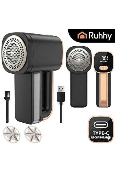 Ruhhy Безжична прахочистачка за мъх, LCD дисплей, LED светлина, 3 скорости, U...