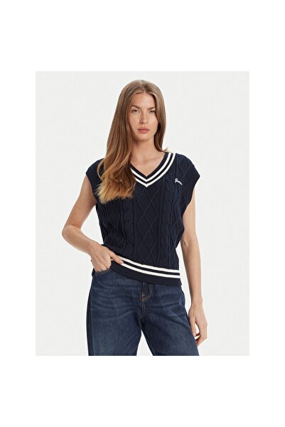 Guess Pulover de damă V5GR00Z3FB1 Bleumarin