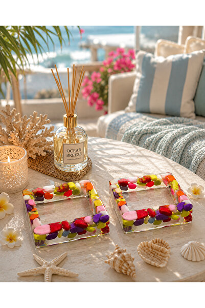 magnocandles Sea and Summer Themed Unbreakable Ashtray with Oysters and Starf...