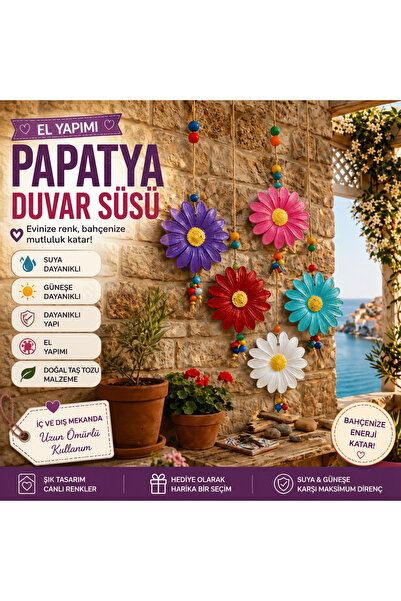 KARYA AURA Çiçek bahçe balkon duvar dekoru