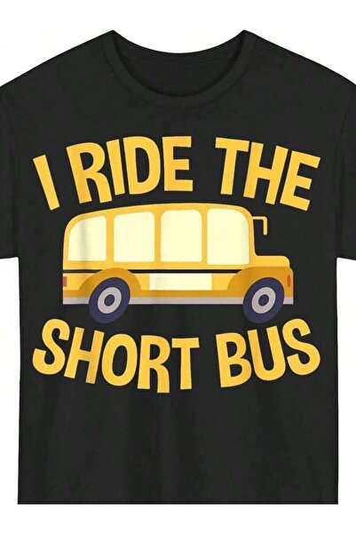 45 BPM تي شيرت I Ride The Short Graphic للرجال - تي شيرت كاجوال برقبة دائرية ...