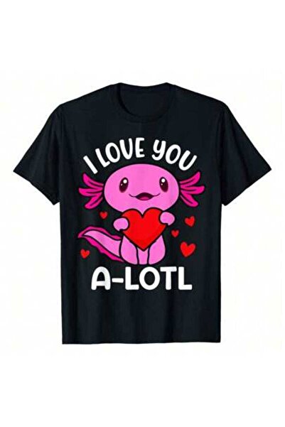 799 تي شيرت للأطفال الصغار بطبعة "I Love You Alotl Axolotl" لعيد الحب، مصنوع ...