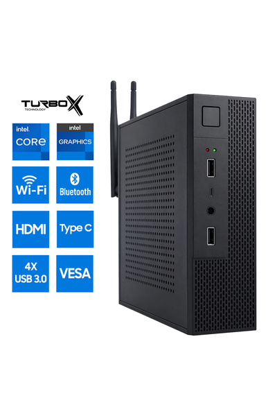 TURBOX Mini-66 Intel Core i3 6100 16GB Ram 256GB M.2 NVMe SSD HDMI Type-C WiF...
