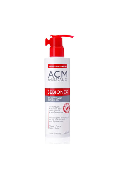 Laboratoire ACM Cleansing Gel for Face, Purifying, 200 ml, Sebionex