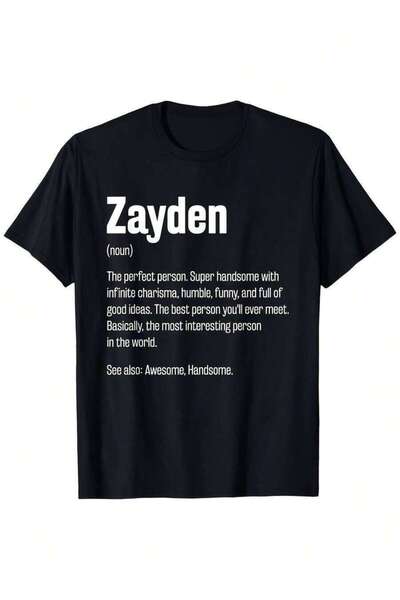 4CR Latest Products Zayden Definition Funny First Name Humor Nickname T Happy...