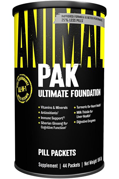 Animal Pak Ultimate Foundation 44 Packs Usa Menşeii DaphneLabs