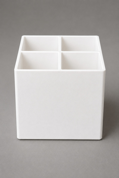 Three Dittle Birds 4-Compartment Desktop Block Pen Holder |   Desktop Organizer