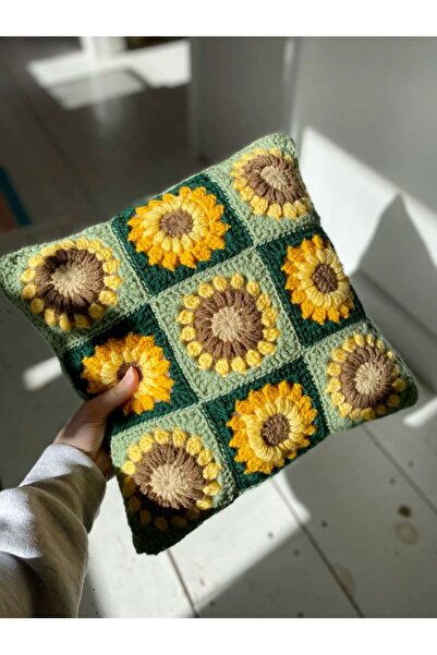 ARTTMACRAME El Örgüsü Dekoratif Yastık | Handmade Kırlent | Koltuk ve Yatak O...