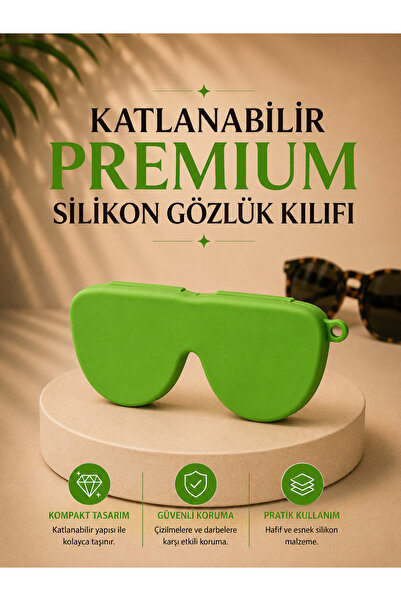 Katlanabilir Premium Gözlük Kılıfı - Luxury Case- Gözlük Taşıma Kılıfı-Askı Aparatı Hediyeli