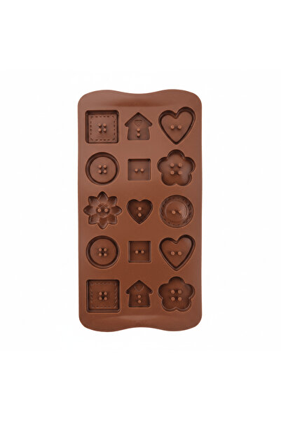 Yuniverse Silicone Chocolate & Candy Mould – 15 Cavity – Mixed Shapes – 20×11 cm