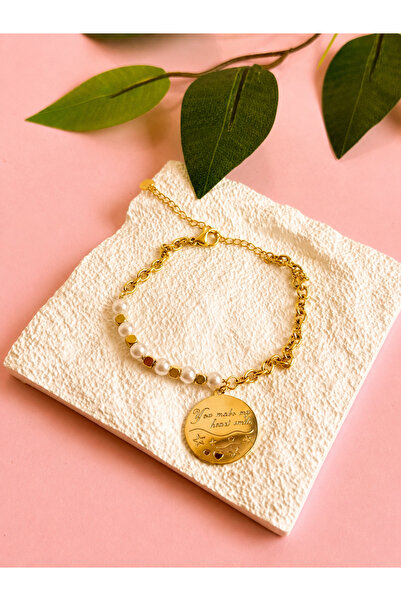 FLAWSOME JEWELRY STORE Çelik İncili Kararmaz Yaz Bilekliği