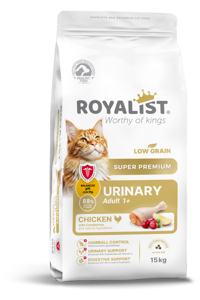 Royalist Pisica Urinary Super Premium cu pui - hrana uscata pentru pisici adu...