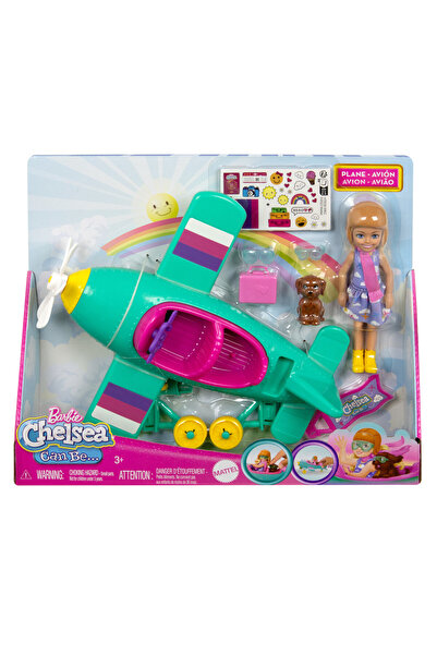 Barbie LALKA CHELSEA PILOTKA set cu avion, câine