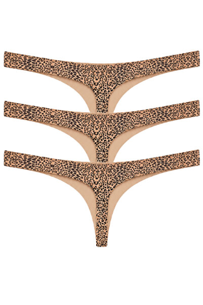 Vanilya Secret Lazer Tanga Leopar Desenli 3'Lü Paket
