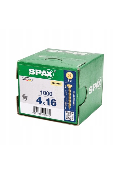 ABC SPAX Șuruburi Universale Spax 4.0 X 16 1000 Bucăți Pz2