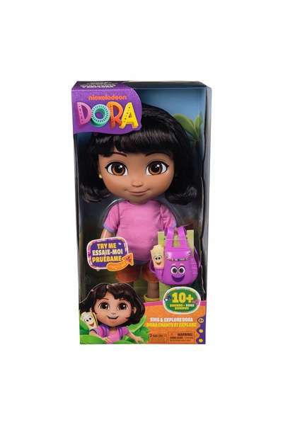 DORA Păpușa știe lumea. Păpușă interactivă mare, cântă bilingv.