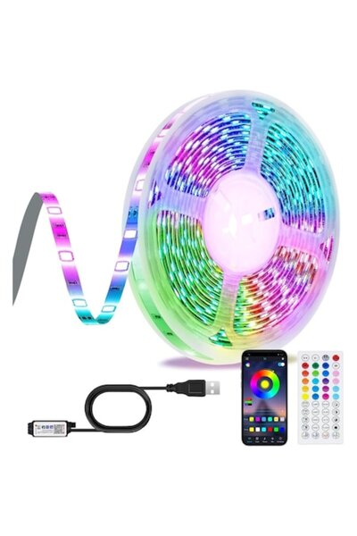 OEM Bandă LED RGB inteligentă 10 m – control prin aplicație și telecomandă, m...