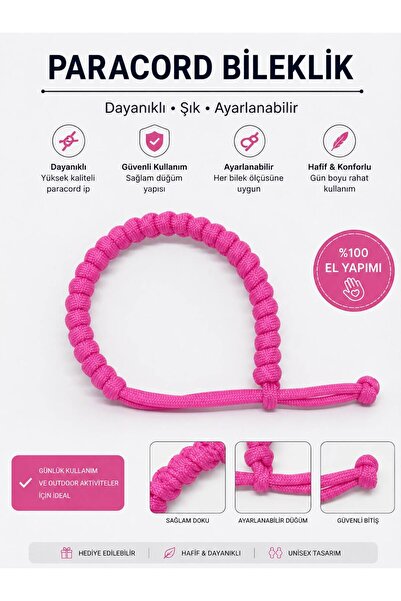 ePhase Ayarlanabilir Unisex Paracord Bileklik 4mm Paraşüt İpinden Özel Tasarı...