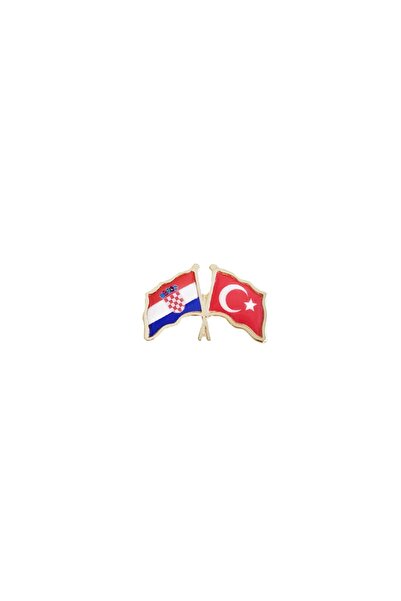 meridox Hırvatistan Türkiye Flamalı Bayrak Yaka Rozeti 1 Adet