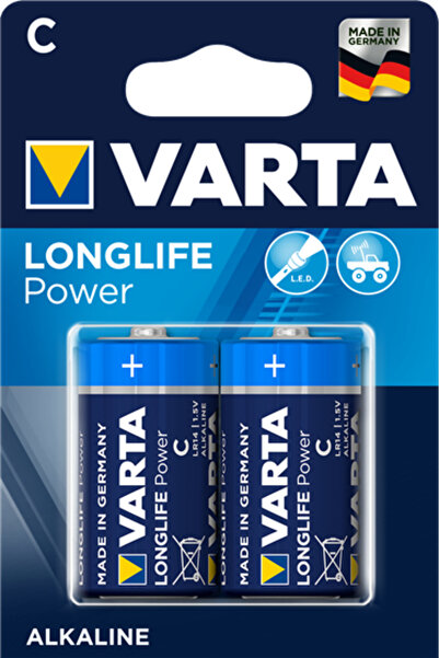 Varta 4914 συσκευασία των 2 αλκαλικών μπαταριών LONGLIFE POWER C 1.5V